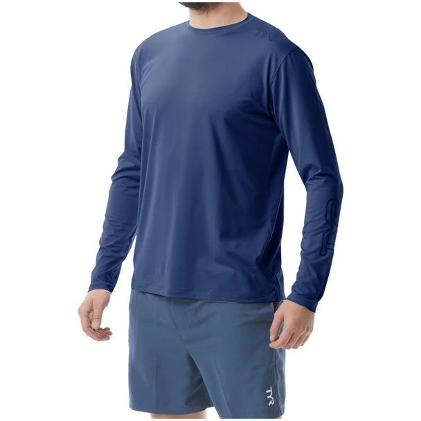 TYR Men's Sun Defense Long Sleeve Shirt - 2023 3 TYR Men's Sun Defense Long Sleeve Shirt - 2023
